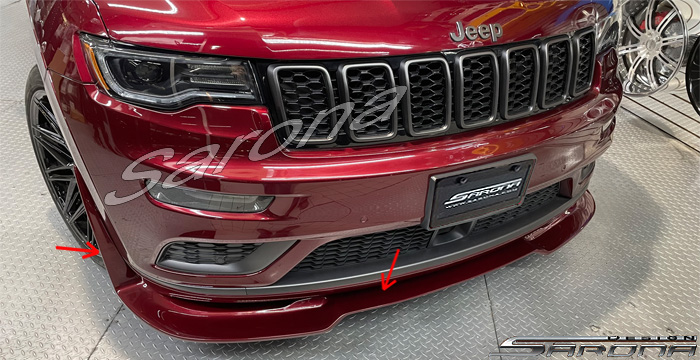 Custom Jeep Grand Cherokee  SUV/SAV/Crossover Front Lip/Splitter (2014 - 2021) - $690.00 (Part #JP-043-FA)